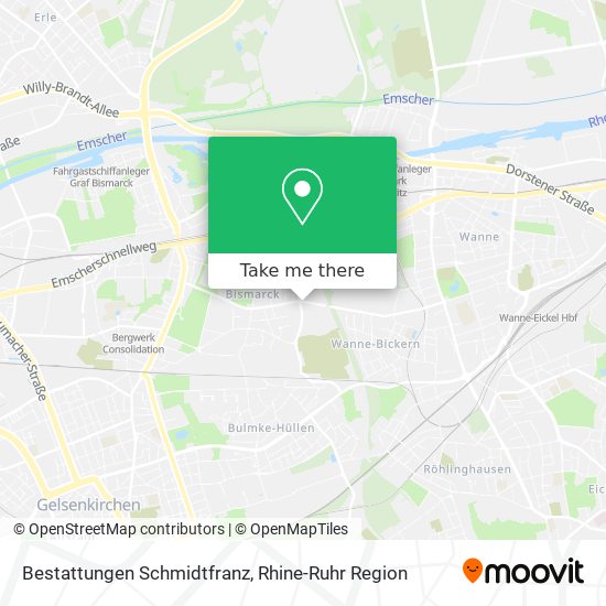 Bestattungen Schmidtfranz map