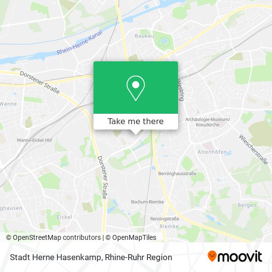 Stadt Herne Hasenkamp map