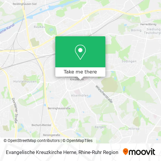 Evangelische Kreuzkirche Herne map
