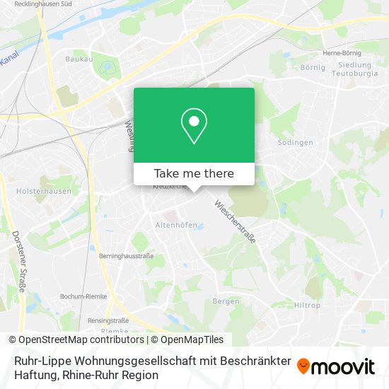Карта Ruhr-Lippe Wohnungsgesellschaft mit Beschränkter Haftung