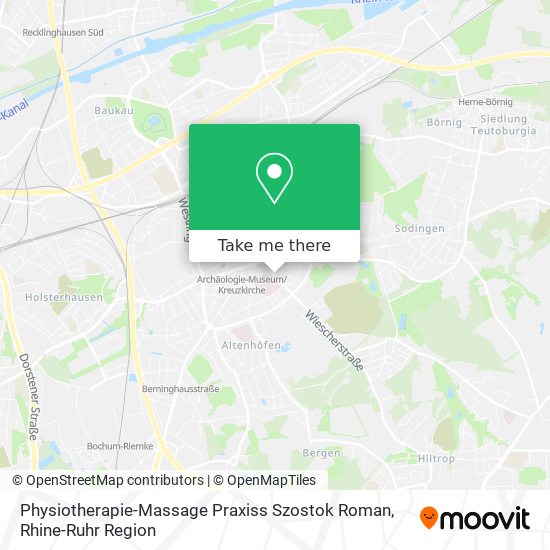 Physiotherapie-Massage Praxiss Szostok Roman map