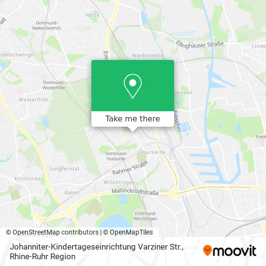 Карта Johanniter-Kindertageseinrichtung Varziner Str.