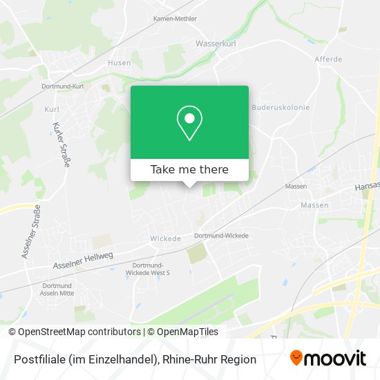 Postfiliale (im Einzelhandel) map