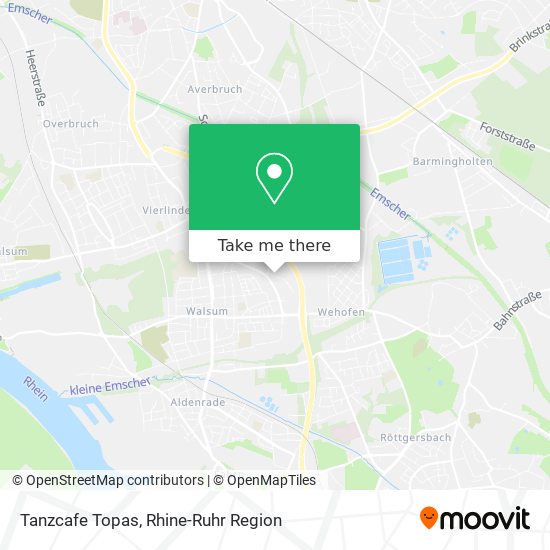 Tanzcafe Topas map