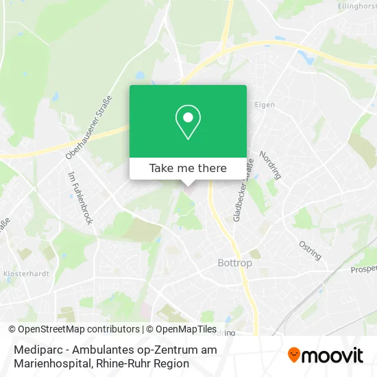 Карта Mediparc - Ambulantes op-Zentrum am Marienhospital