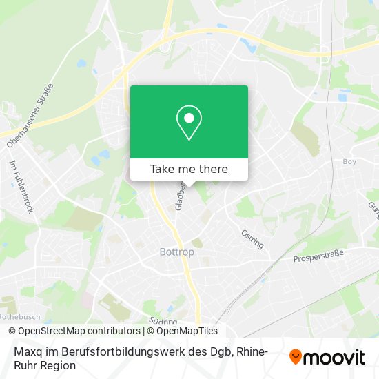 Maxq im Berufsfortbildungswerk des Dgb map