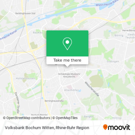 Volksbank Bochum Witten map