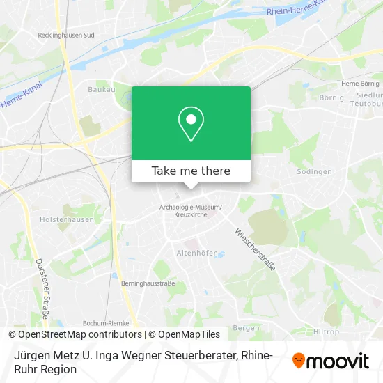 Карта Jürgen Metz U. Inga Wegner Steuerberater