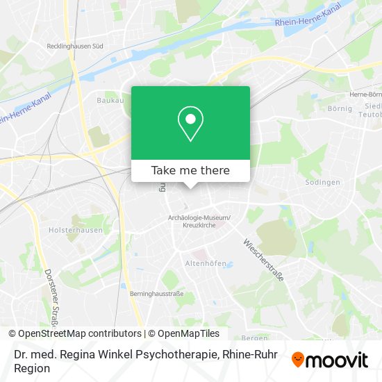 Dr. med. Regina Winkel Psychotherapie map