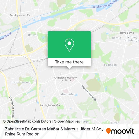 Карта Zahnärzte Dr. Carsten Maßat & Marcus Jäger M.Sc.