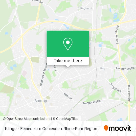 Карта Klinger- Feines zum Geniessen