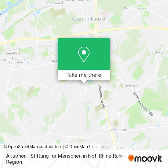 Карта Aktionen - Stiftung für Menschen in Not