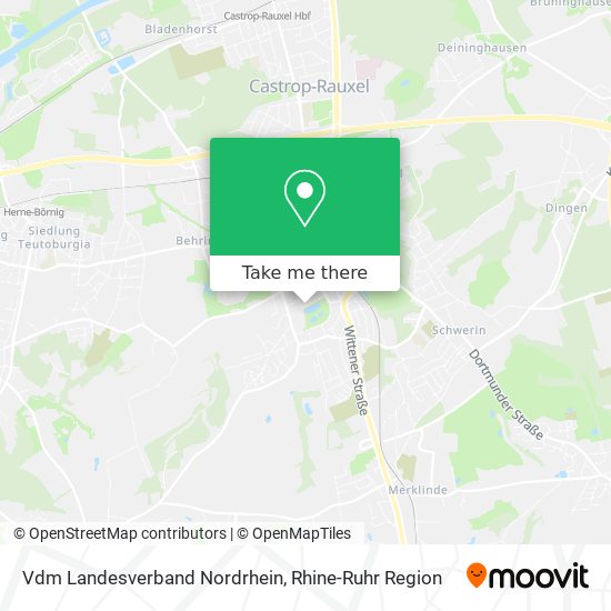 Vdm Landesverband Nordrhein map