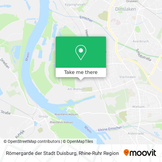 Römergarde der Stadt Duisburg map