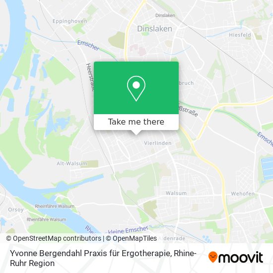Карта Yvonne Bergendahl Praxis für Ergotherapie