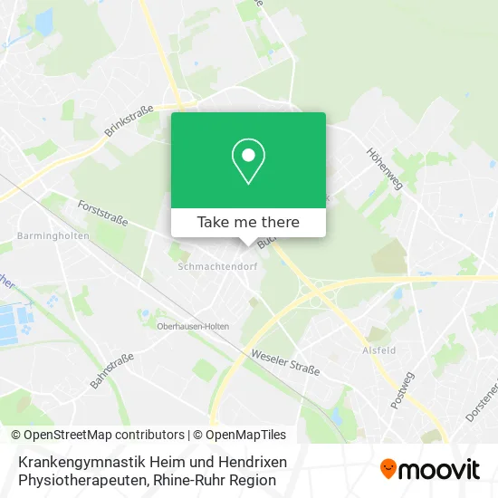 Krankengymnastik Heim und Hendrixen Physiotherapeuten map