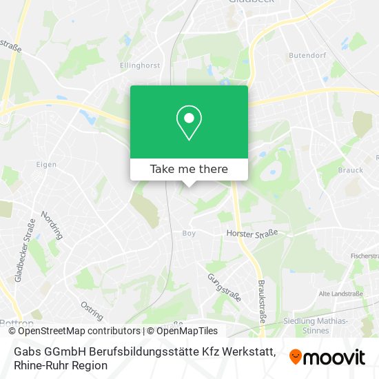 Gabs GGmbH Berufsbildungsstätte Kfz Werkstatt map