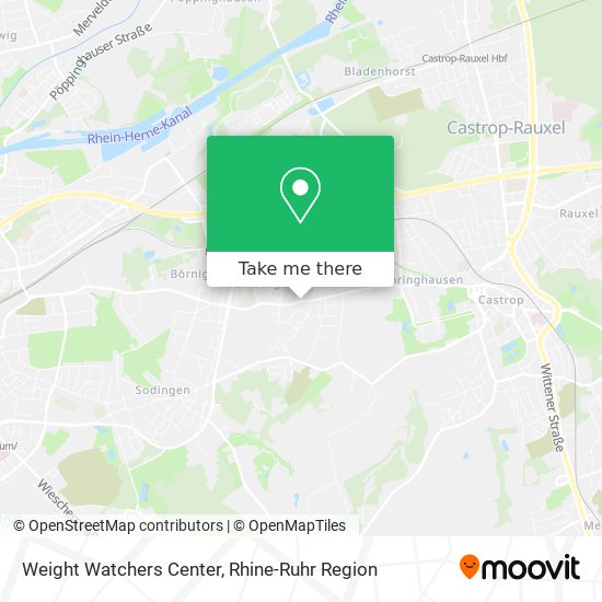 Weight Watchers Center map