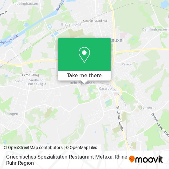 Карта Griechisches Spezialitäten-Restaurant Metaxa