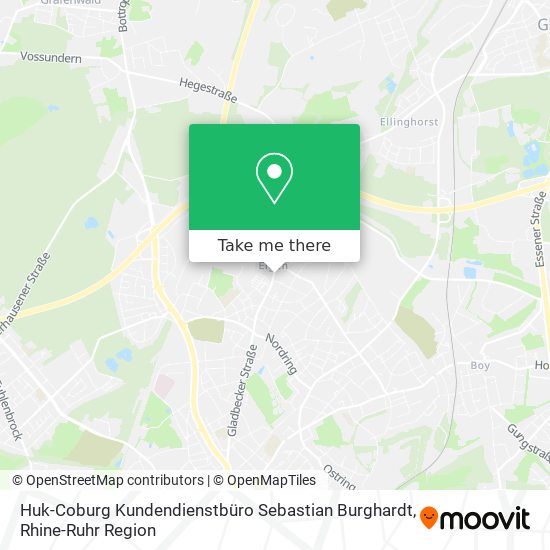 Карта Huk-Coburg Kundendienstbüro Sebastian Burghardt