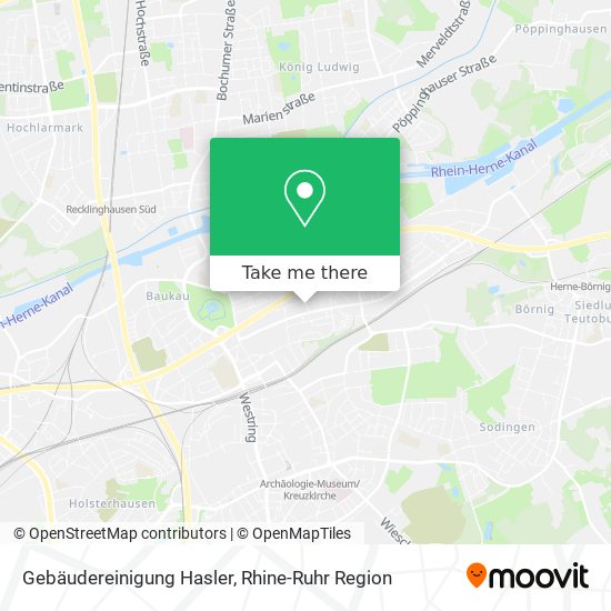 Gebäudereinigung Hasler map