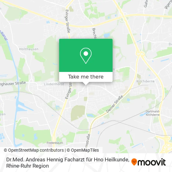 Карта Dr.Med. Andreas Hennig Facharzt für Hno Heilkunde