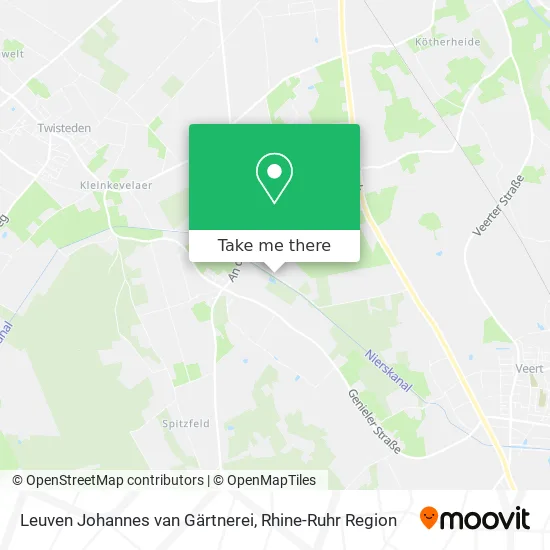 Карта Leuven Johannes van Gärtnerei