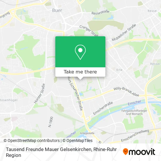 Карта Tausend Freunde Mauer Gelsenkirchen