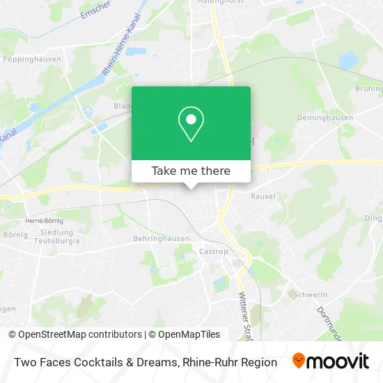 Карта Two Faces Cocktails & Dreams