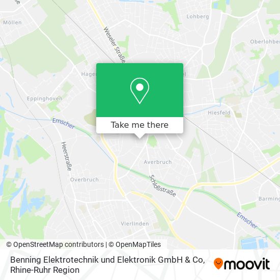 Benning Elektrotechnik und Elektronik GmbH & Co map