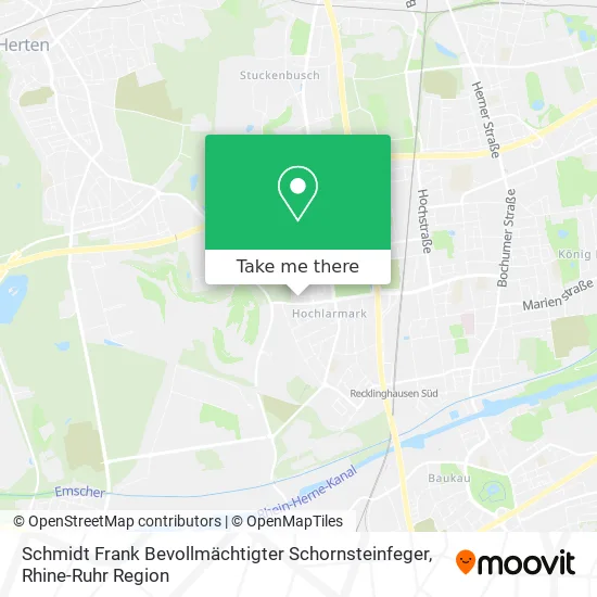Карта Schmidt Frank Bevollmächtigter Schornsteinfeger