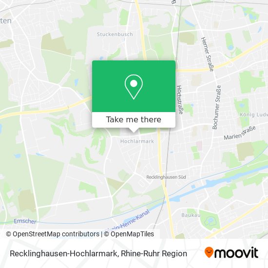 Recklinghausen-Hochlarmark map