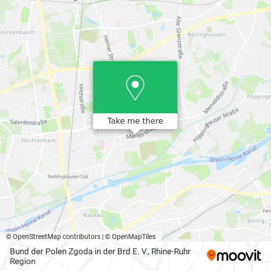 Карта Bund der Polen Zgoda in der Brd E. V.