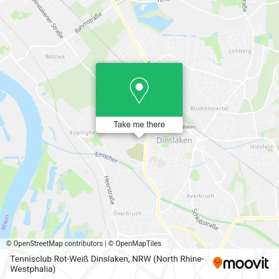 Tennisclub Rot-Weiß Dinslaken map