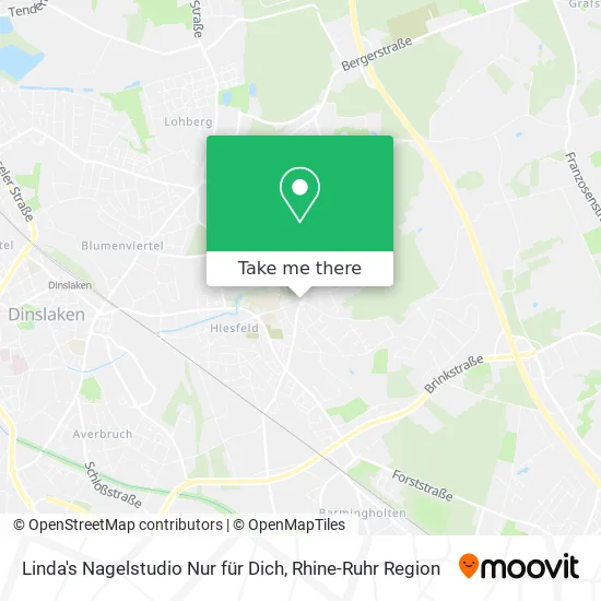 Карта Linda's Nagelstudio Nur für Dich