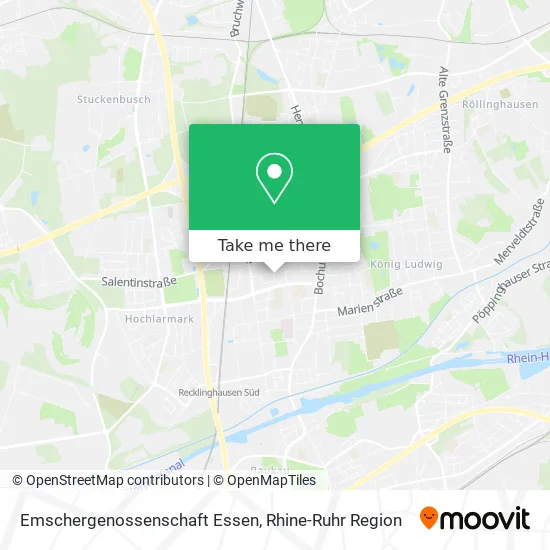 Карта Emschergenossenschaft Essen