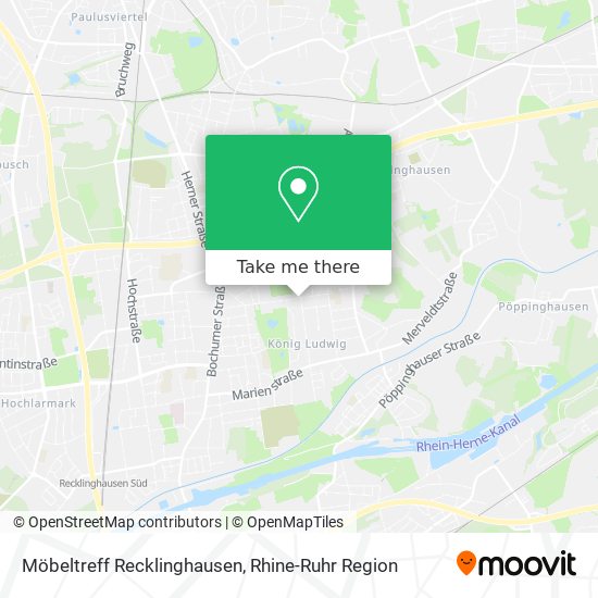 Möbeltreff Recklinghausen map