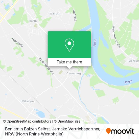 Карта Benjamin Balzen Selbst. Jemako Vertriebspartner