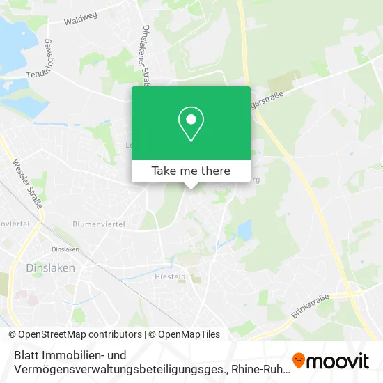 Карта Blatt Immobilien- und Vermögensverwaltungsbeteiligungsges.