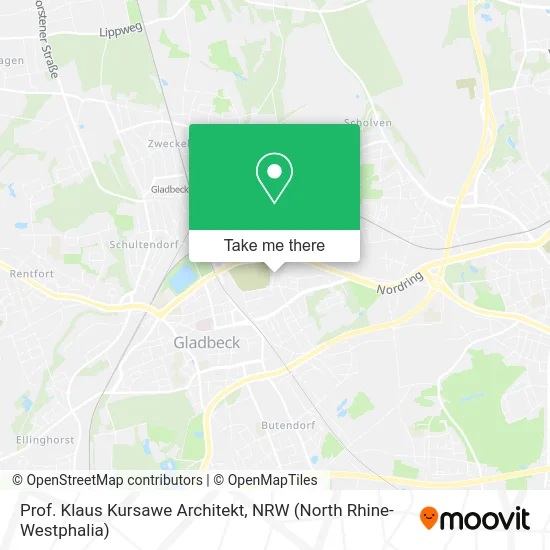 Prof. Klaus Kursawe Architekt map