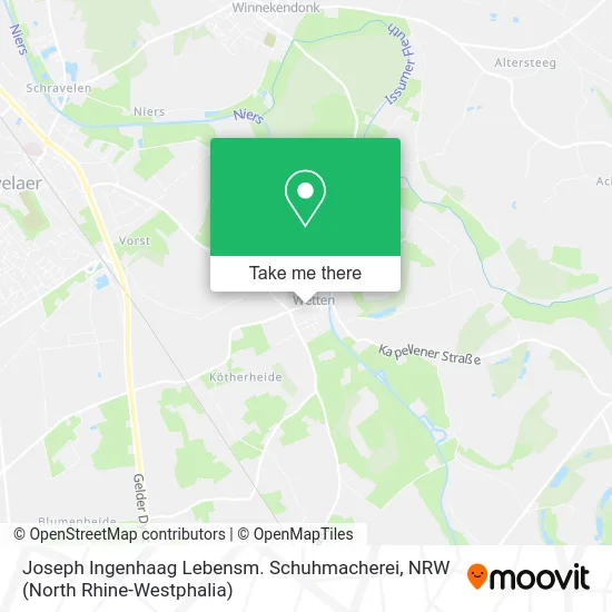 Карта Joseph Ingenhaag Lebensm. Schuhmacherei