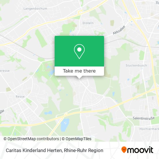Caritas Kinderland Herten map