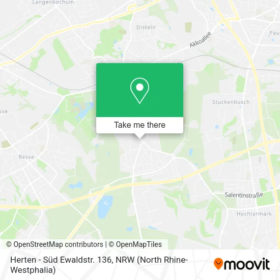 Карта Herten - Süd Ewaldstr. 136