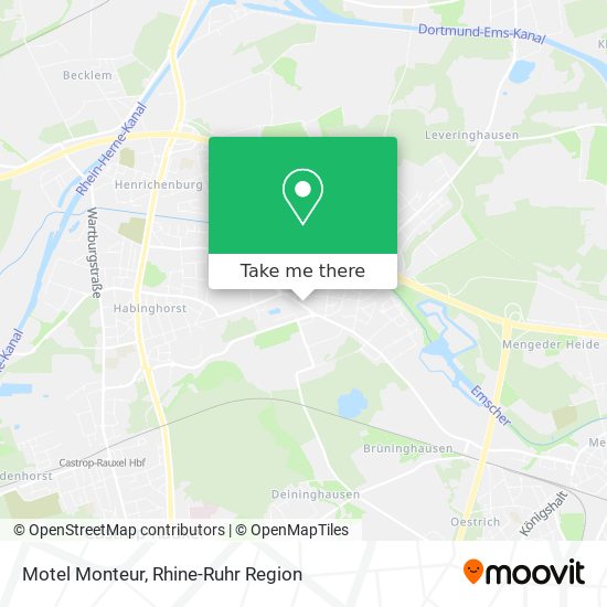 Motel Monteur map