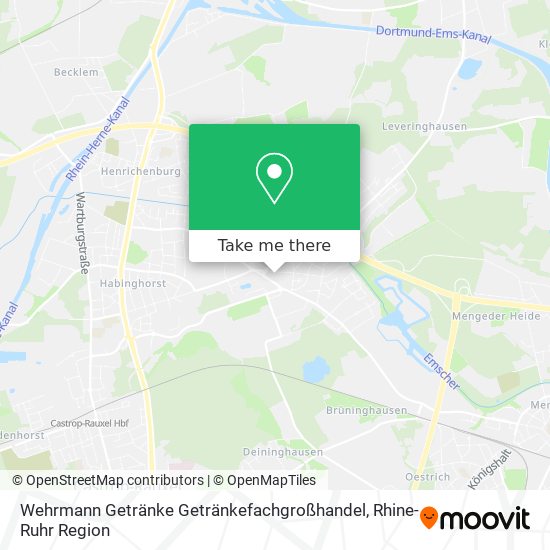 Wehrmann Getränke Getränkefachgroßhandel map