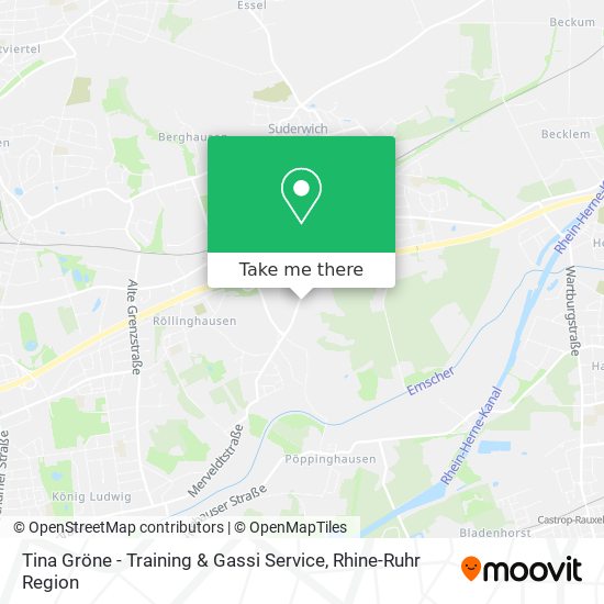 Tina Gröne - Training & Gassi Service map