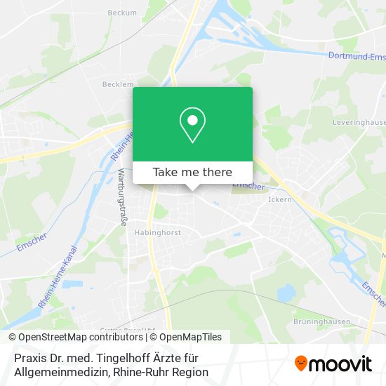 Praxis Dr. med. Tingelhoff Ärzte für Allgemeinmedizin map