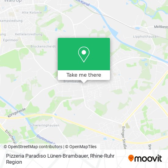 Pizzeria Paradiso Lünen-Brambauer map