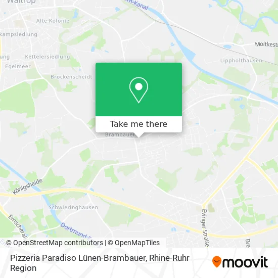 Pizzeria Paradiso Lünen-Brambauer map