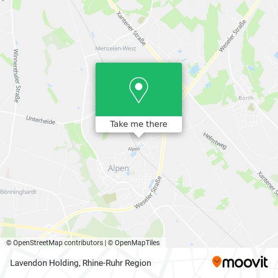 Карта Lavendon Holding